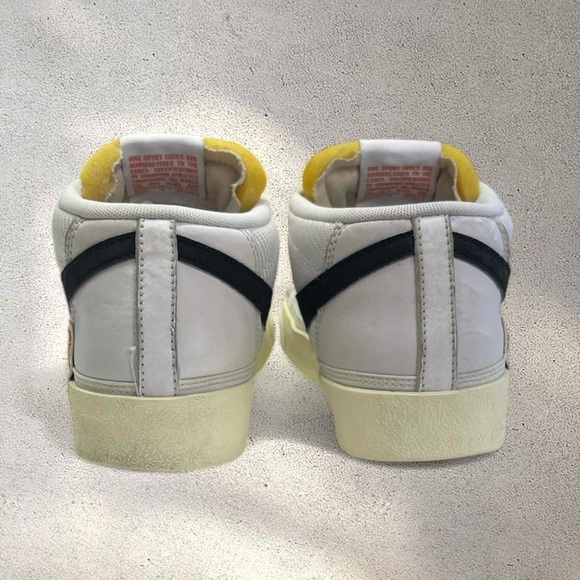 Nike Blazer Low Pro Club FJ3694-100 White Black Men’s Size 8 Sneakers - Picture 5 of 8